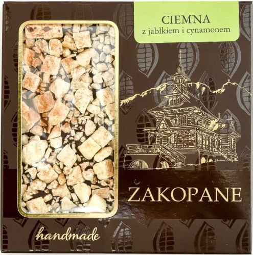Zakopiańska ciemna czekolada z jabłkiem i cynamonem 85g