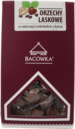 Bacówka - orzechy laskowe w mlecznej czekoladzie z kawą 100g
