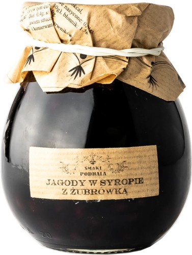 Góralskie Specjały - Jagody w syropie z Żubrówką 280G