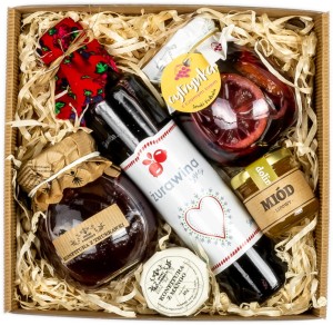 Mini zestaw z syropem żurawinowym