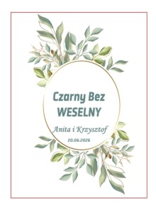 Weselny Czarny Bez 35% / 100ml Anita i Krzysztof 20.06.2026