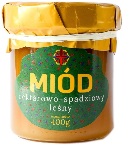 Zbójecki Miód nektarowo - spadziowy leśny 400g
