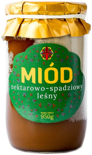 Zbójecki Miód nektarowo - spadziowy leśny 950g