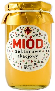 Zbójecki Miód nektarowy akacjowy 950g