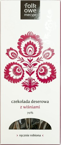 Folkowa czekolada deserowa z wiśniami 110g