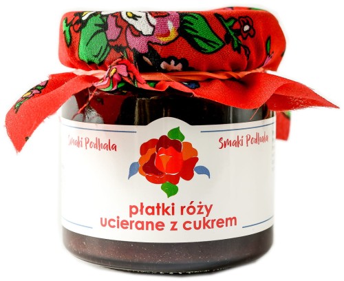 Płatki róży ucierane z cukrem 240g
