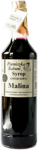 Piwniczka Babuni syrop owocowy malina 1L