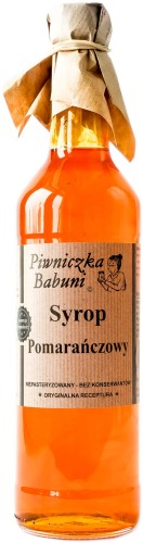 Piwniczka Babuni syrop pomarańczowy 0,5L