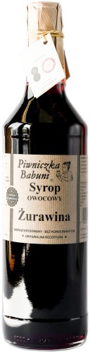Piwniczka Babuni syrop owocowy żurawina 1L